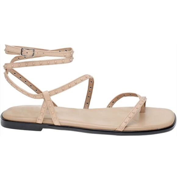 Marc Fisher LTD Nalica Strappy Flat Sandal Size 6 - Picture 1 of 6